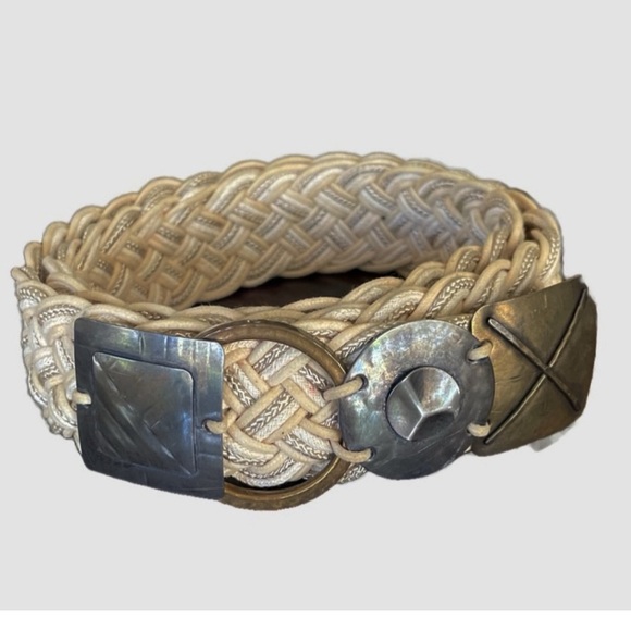 Marjorie Baer MBSF Mixed Metals Buckle Woven Belt - Picture 7 of 7